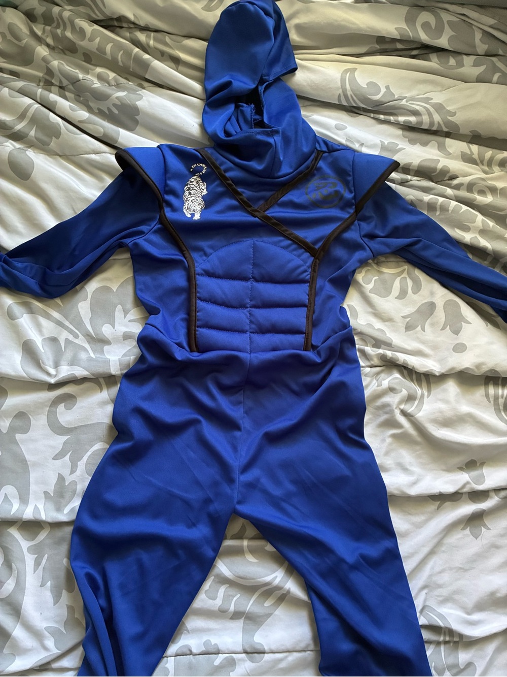 Blue Kids Ninja Costume with Hood